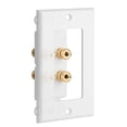 thumbnail image 3 of 2X Placa de Pared de Altavoz de 4 Postes Placa de Pared de Cine en Casa Panel de Audio para 2 Altavoces, 3 of 5