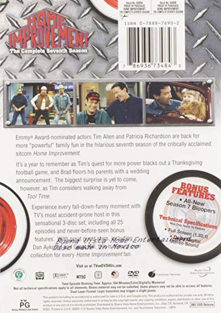 Home Improvement: The Complete Seventh Season (DVD), ABC Studios, Comedy - image 2 of 3
