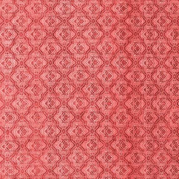 Ahgly Company Machine Washable Indoor Square Abstract Red Modern Area Rugs, 5' Square