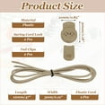 thumbnail image 2 of Uxcell Elastic Shoe Laces, No Tie Shoelaces for Adults White Dot Apricot, 2 of 6