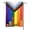 Every one is Welcome Here, variant on Xiyadun 18 in x 12.5 in Polyester LGBTQ Progress Flag Outdoor Flag, Weatherproof