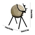thumbnail image 3 of Christmas Deer Spherical Lamp Rattan Table Lamp Bedside Lamp Bedroom Night Light Birthday Gift Christmas Small Lamp (White), 3 of 6