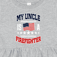 thumbnail image 4 of Inktastic My Uncle is a Firefighter Nephew Girls Baby Dress, 4 of 5