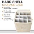 thumbnail image 3 of Cup and Mug Storage Container Hard Shell China Coffee Mug Storage Box for Moving with Dividers Handles Holds Tea Cups, 3 of 7