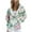 Green, variant on Women's Hooded Jackets Front Zipper Drawstring Long Sleeve Print Cardigan Casual Stylish Cute Outwear With Pockets (XL, Pink-A)