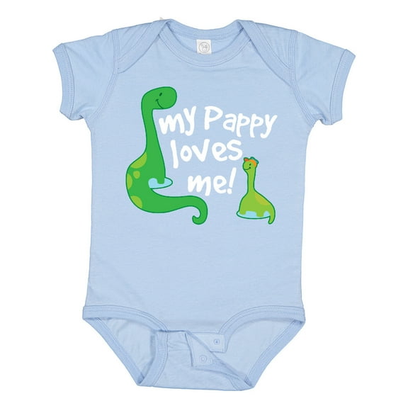 Inktastic My Pappy Loves Me Grandchild Boys Baby Bodysuit