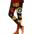 thumbnail image 2 of Thanksgiving Leggings for Women 2025 High Waisted Festive Graphic Breathable Tights Workout Yoga Pants, 2 of 6