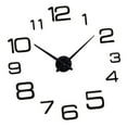 thumbnail image 3 of Abbracc Removable Large Acrylic Wall Clock 3D Sticker Clock Modern Home DIY_Black, 3 of 8