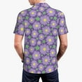thumbnail image 4 of Balery Daisies Flowers Printed Men’s Short Sleeve Polo Shirt, Midweight Men's Shirt,Golf Polo shirts -, 4 of 9