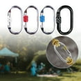 thumbnail image 2 of Jesscasday Rock Climbing Carabiner Light weights Twist Carabiner Hook with Screwgate Sturdys, 2 of 14