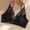 #0214-Black, variant on Women's Solid Color Floral Embroidered Wireless Bra, Breathable Triangle Bralette, Soft Stretch Nylon Spandex, Smooth Demi Cup for Daily Casual Gift