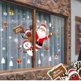 thumbnail image 4 of Yuson Girl Etiqueta de la ventana de Navidad Santa Moose Muñeco de nieve Decoración navideña extraíble Etiqueta de la pared Adhesivo estático Etiqueta de cloruro de polivinilo (PVC), 4 of 5