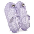 thumbnail image 4 of Quealent Girls Sweet Dot Bow Princess Sandals Shoes Mary Jane Jelly Shoes Kid's Flat for Toddler/Little Kid Purple for Size 24, 4 of 6