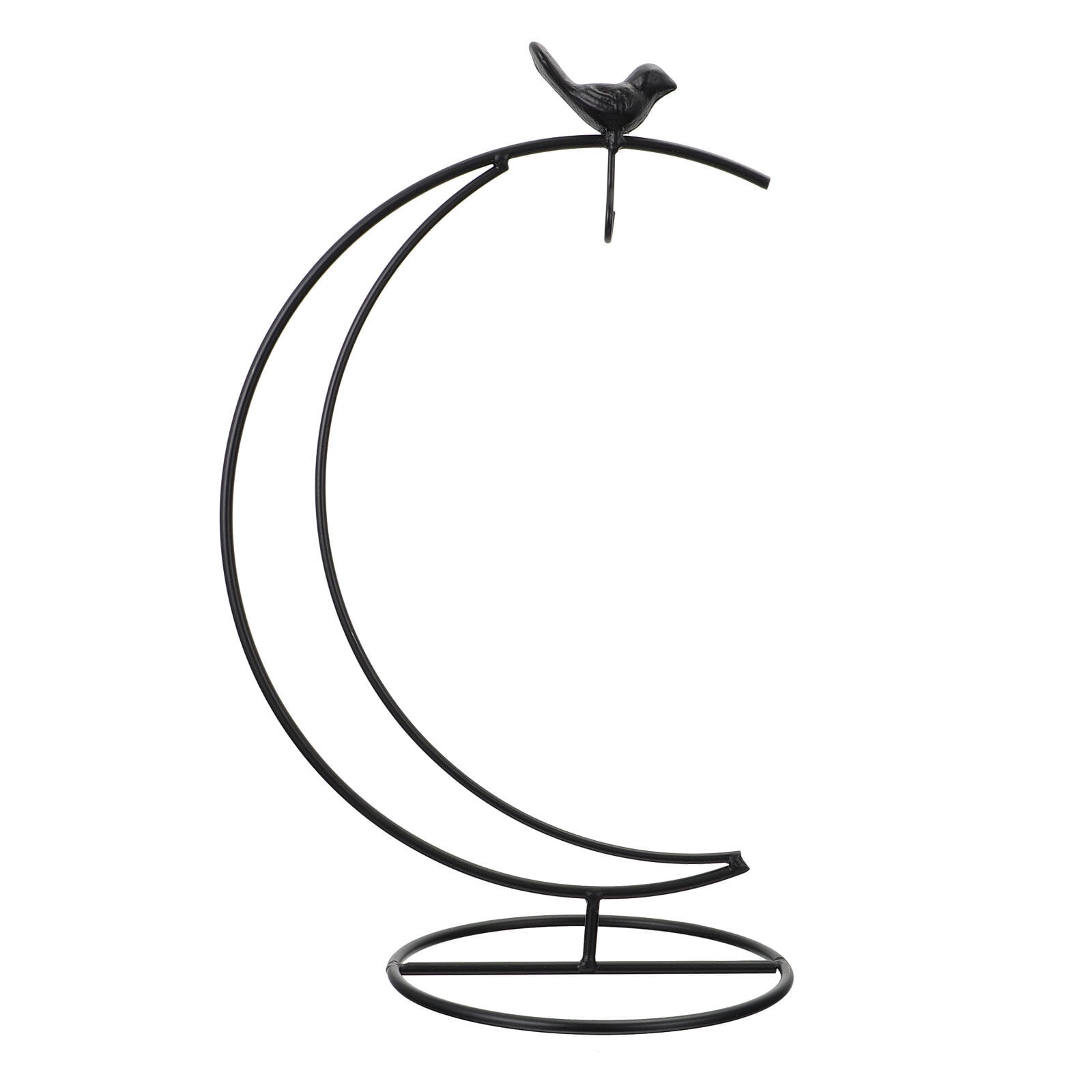 Iron Pothook Stand Ornament Display Hanging Stand Glass Ball Flower Pot