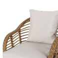 thumbnail image 2 of Afuera Living Outdoor Wicker Club Chair in Brown and Beige (Set of 2), 2 of 12