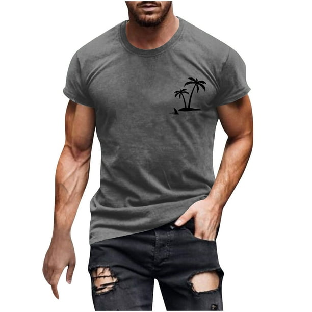 Camisas de Manga Larga para Hombres Casual Impreso Cuello Girado Abajo, Lado Dividido Botón Abajo Blusa para Al Aire Libre, Diario Y Primavera Verano