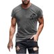 thumbnail image 1 of Camisas de Manga Larga para Hombres Casual Impreso Cuello Girado Abajo, Lado Dividido Botón Abajo Blusa para Al Aire Libre, Diario Y Primavera Verano, 1 of 5