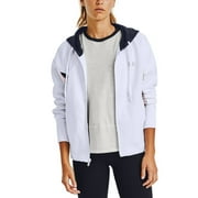 Under Armour Women's Rival Fleece Embroidered Colorblocked Full-Zip Hoodie, White, M