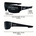 thumbnail image 4 of Gafas de sol Locs 9054 con montura mate negra de goma, 4 of 9