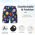 thumbnail image 3 of Fotbe Space Planet Traje de Baño para Hombre – Shorts de Natación de Secado Rápido con Forro y Bolsillos-X-Large, 3 of 6