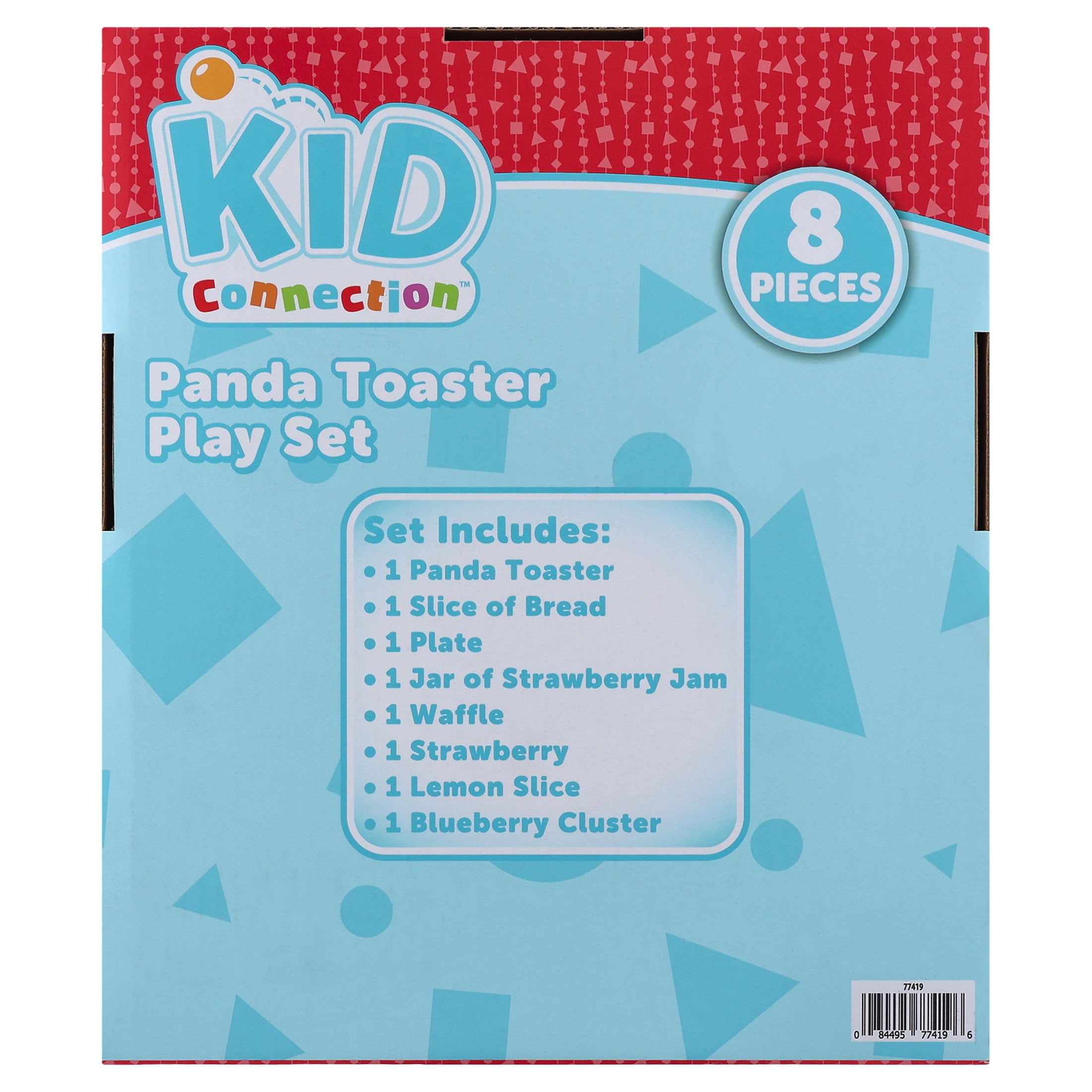 Kid Connection Panda Toast Pretend Play Set, 8 Pieces