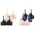 thumbnail image 1 of (2-Pack) Rinsvye Women Underwire Bra Set Design Full Support Available Daily Wear Able Look Material, 1 of 3