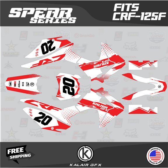 Kalair GFX Graphics Kit for Honda CRF125F (2013-2018) Spear Series