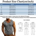 thumbnail image 6 of uikmnh Men T Shirts Male Summer Solid Color Sleeveless Loose Fitness Sports Hooded Vest Top Size:2XL, 6 of 6