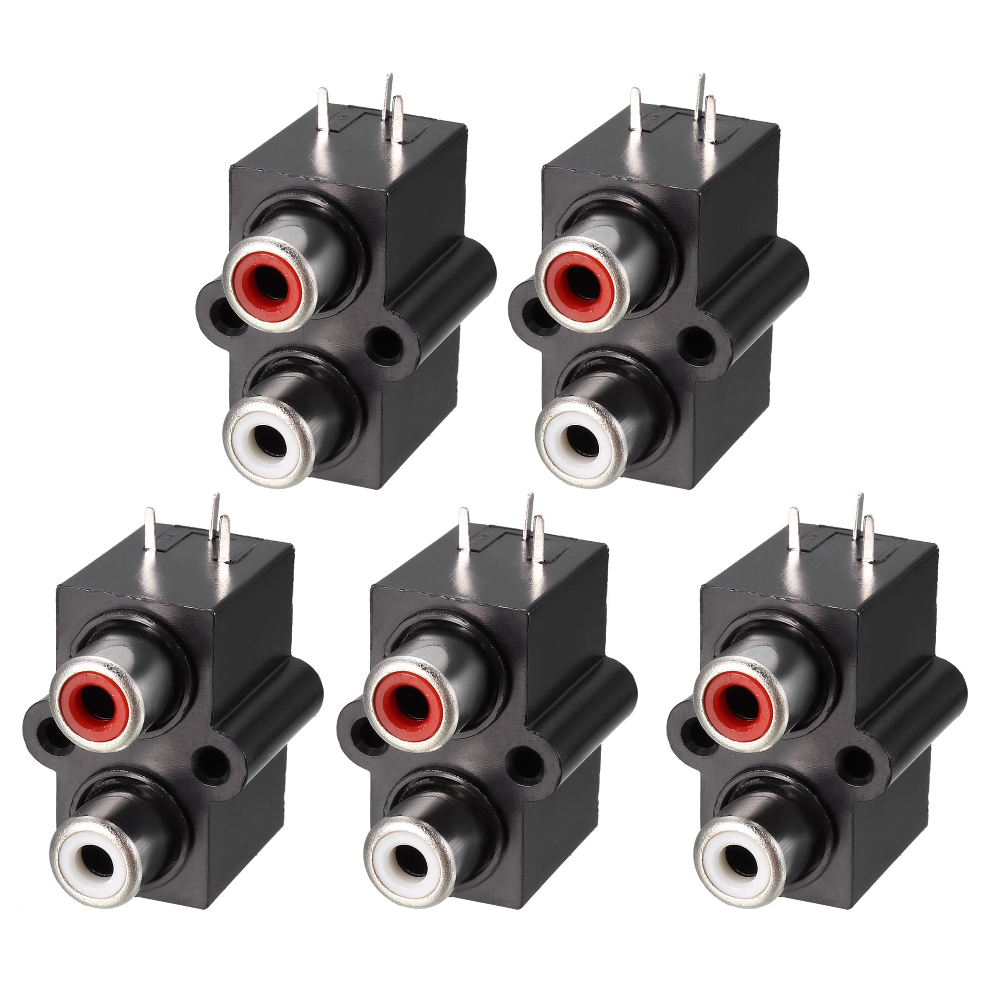 Pcb Panel Mount Dual Rca Socket Female Jack Audio Video Av Connector