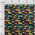thumbnail image 2 of oneOone Cotton Cambric Black Fabric Truck Sewing Material Print Fabric By The Yard 42 Inch Wide, 2 of 5