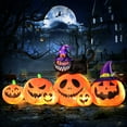 thumbnail image 1 of DeeKom Decoración Inflable de Calabaza y Gato Negro de Halloween 3 x 8 x 3 Pies, 1 of 8
