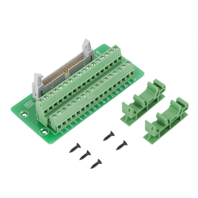 IDC34P 34Pin Mâle Tête Breakout Carte Bornier Connecteur PLC Interface avec Support