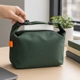 thumbnail image 5 of Foldable Lunch Bag Dumpling Shape Insulated,Waterproof Compact Bento Organizer,Lightweight Portable Cooler for Office School Outdoor Picnic Army Green, 5 of 5