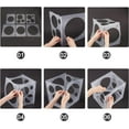 thumbnail image 6 of 1 Set 11 Holes Plastic Balloon Sizer Measuring Box Cube Tool for Party Birthday Wedding Balloon Decorations Creating Balloon Arch Columns 12x12 Inches, 6 of 7