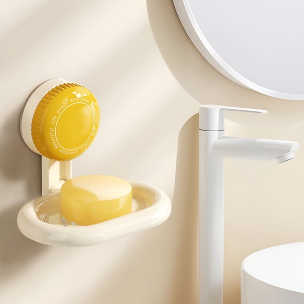 Soap Box Wall-mounted Suction Cup Toilet Soap Box Household Non-perforated Shelf