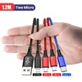 thumbnail image 1 of Cable USB tipo C 4 en 1 3 en 1 para iPhone 14 13 12 11 Pro Max 3 en 1 2 en 1 Cable de carga Cable Micro USB para Huawei Samsung Xiaomi Tan Jianjun unisex, 1 of 2