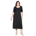 thumbnail image 4 of Plus Size Elbow Length Sleeve Maxi Dress, 4 of 10