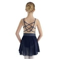thumbnail image 2 of TiaoBug Kids Girls Sparkly Rhinestone Ballet Dance Dress Skirted Leotard Lyrical Latin Dance Costume Navy Blue 16, 2 of 7