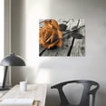 thumbnail image 4 of Nawypu Burnt Orange Wall Decor Rose Flower Pictures Canvas Print for Living Room Orange Bathroom Kitchen Art Black and White Bedroom Floral Posters Modern Artworks Dinner Room Home Decorations, 4 of 5