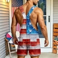 thumbnail image 6 of American Flag Overalls Men 4th of July Overall Shorts 250 Anniversary USA Bibs Red White and Blue Outfits Patriotic, 6 of 6
