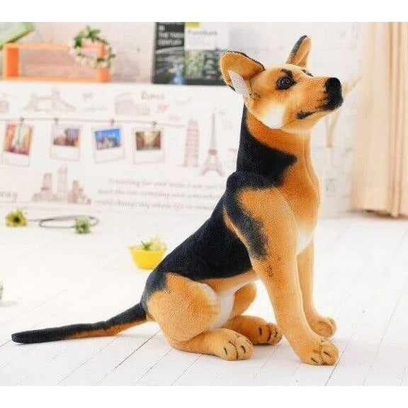 19 Inch German Shepherd Doll Giant Dog Plush Cushion Plush Toy Toddler Doll Kids Gift