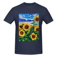 thumbnail image 4 of Bingfone Landscape With Sunflowers Men'S Loose Fit Short-Sleeve Pocket T-Shirt, 4 of 7
