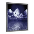 thumbnail image 2 of Designart 'Full Moon Night in Cloudy Sky V' Nautical & Coastal Framed Art Print, 2 of 4