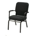 thumbnail image 1 of Pemberly Row Chaise d'Invité Grande et Haute - Testée pour 500 lbs - Tissu Noir, 1 of 1