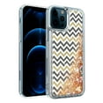 thumbnail image 2 of GSA Liquid Glitter Zigzag Candy Case For iPhone 13 Pro Max (6.7") - Clear/Gold, 2 of 3