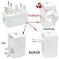 thumbnail image 6 of Universal Worldwide Adapter Electric Socket AU UK US EU Plug Adaptor Travel Wall Charger AC Power Option 2 USB Charging, 6 of 8