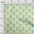 thumbnail image 1 of oneOone Cotton Poplin Fabric Turtle Block Print Sewing Fabric BTY 56 Inch Wide, 1 of 4