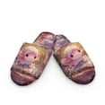 thumbnail image 2 of COEQINE Axolotl Cute Warm Slippers for Women, Lightweight Fuzzy Slides Warm House Sandals Portable Bedroom Shoes Open Toe Slip On Slippers for Her Mom Ladies Guest, 36-37, 2 of 7