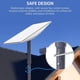thumbnail image 3 of Adaptador De Tubo Satélite, 4 Tornillos De Fijación Adaptador De Tubo De aleación De Aluminio Recubrimiento Gris Elegante Amplia Aplicación Para Villa, 3 of 7