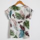 thumbnail image 3 of Pntutb - Camiseta de gasa con estampado floral de manga corta para mujer Pntutb Pntutb-4364, 3 of 8